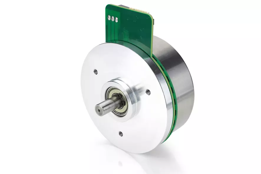 flat outer rotor motor with 3 channel encoder