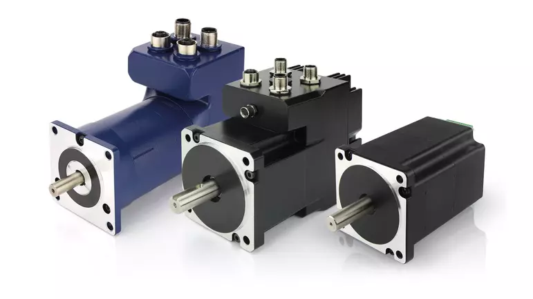 Smart BLDC motors with integrated motor controller - built-in drive.