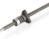 Threaded nut with no axial backlash for stepper motor linear actuators