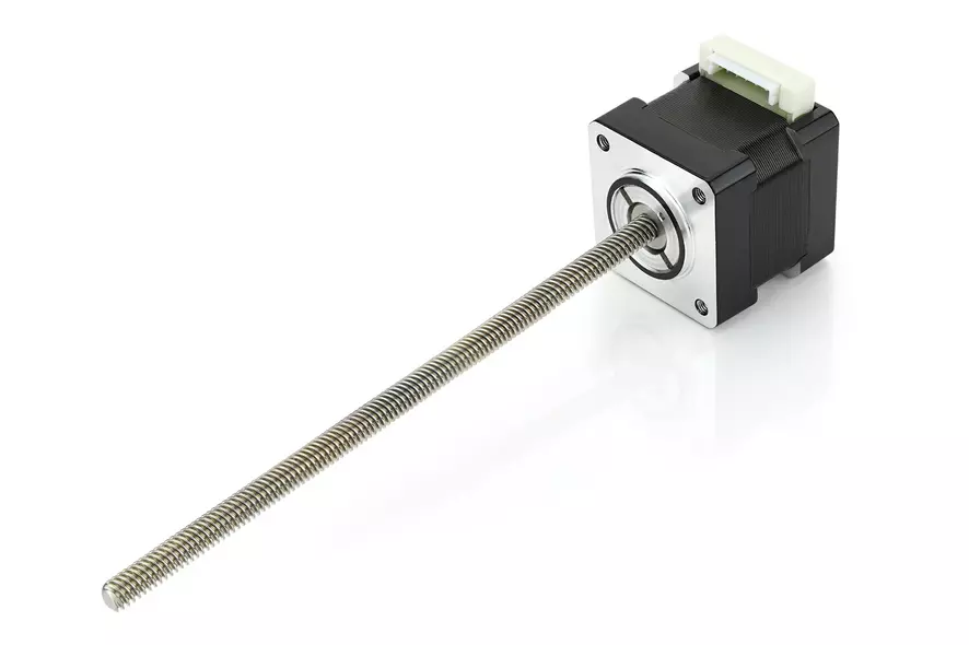 nema 14 external linear actuator mit rotating screw